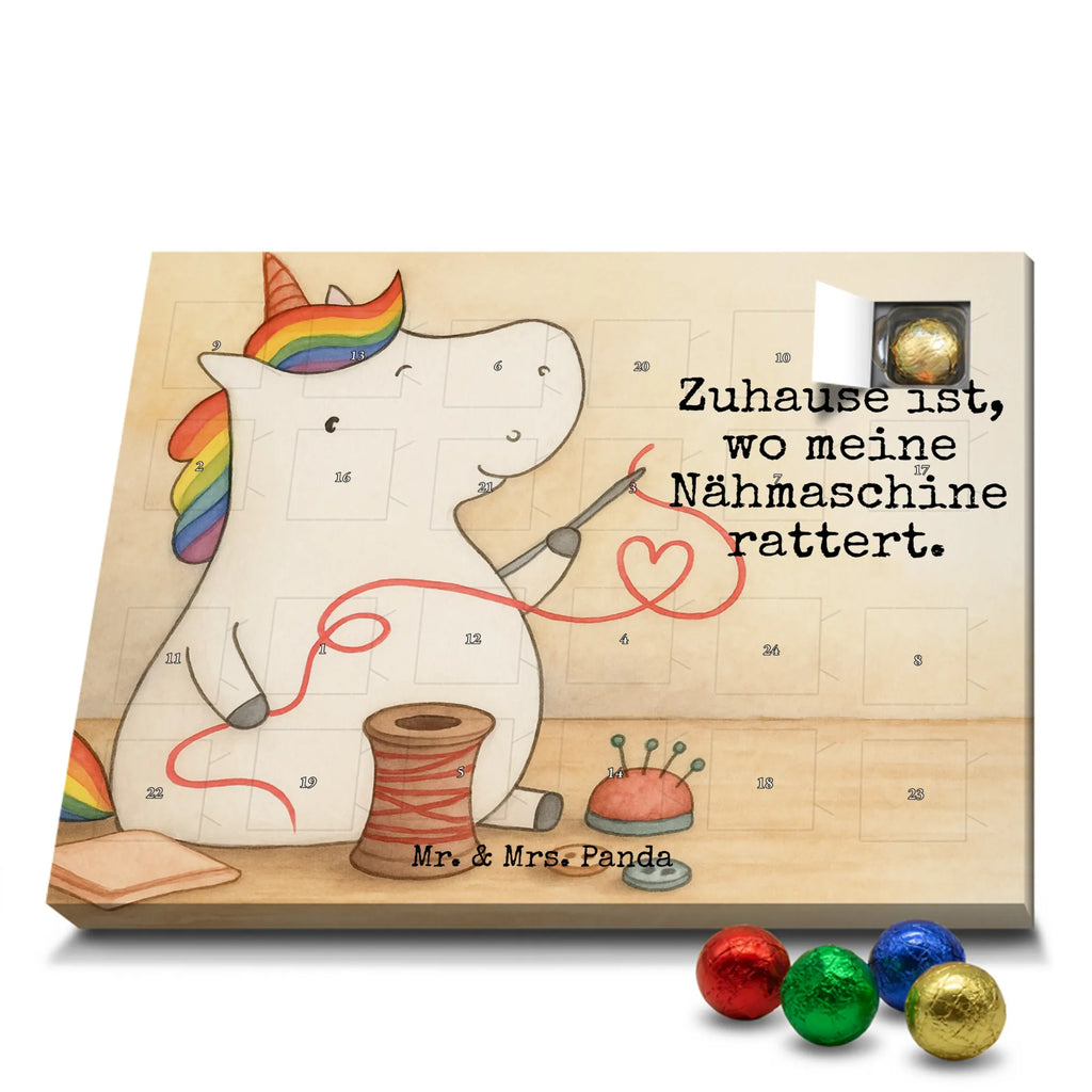 Chocolate advent calendar unicorn seamstress Design seamstress present, knitting, sew, sewing room, girlfriend, crochet, tinkering, seamstress gift