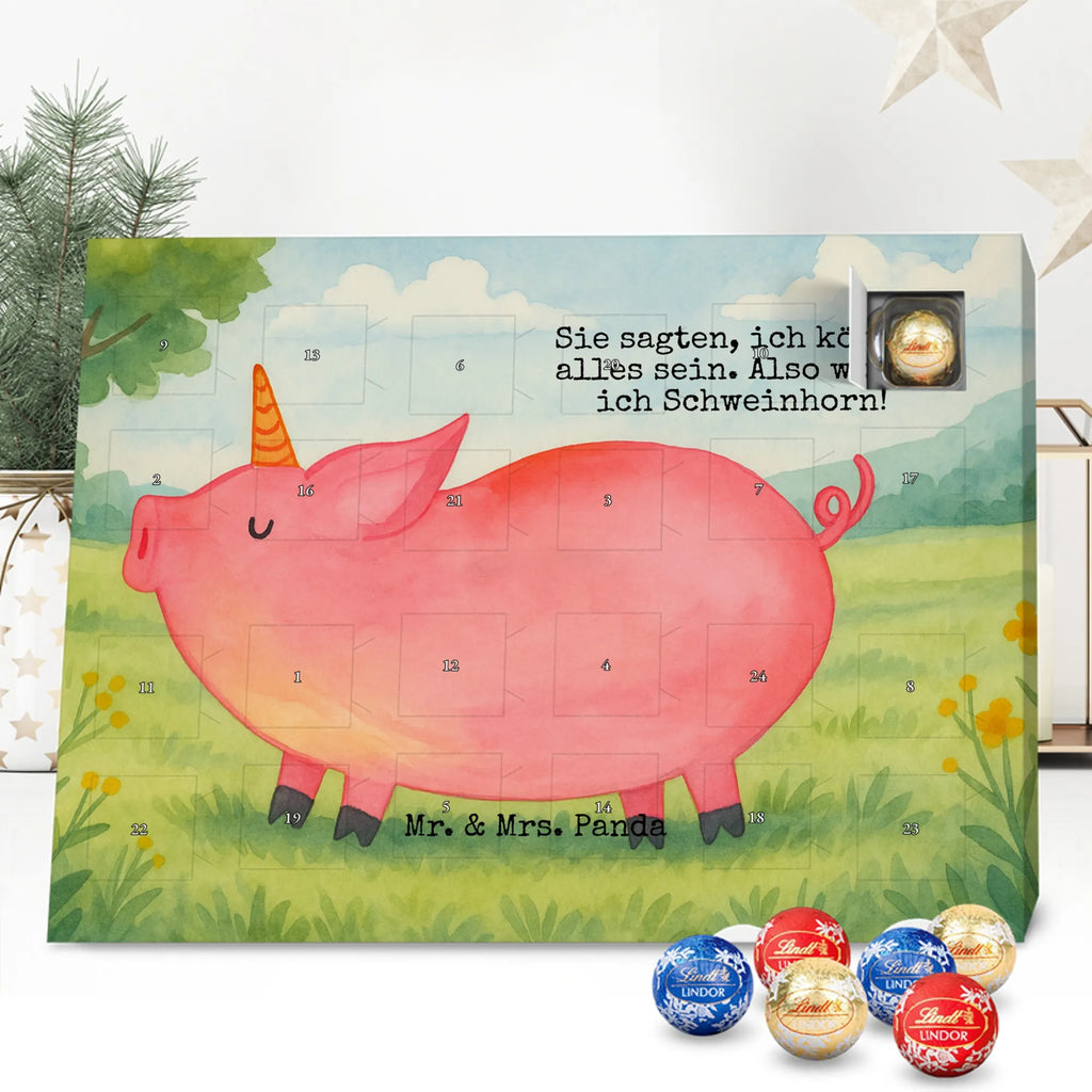 Chocolate advent calendar unicorn Pig Design Funny saying, pigcorn, piggycorn, girlfriend gift