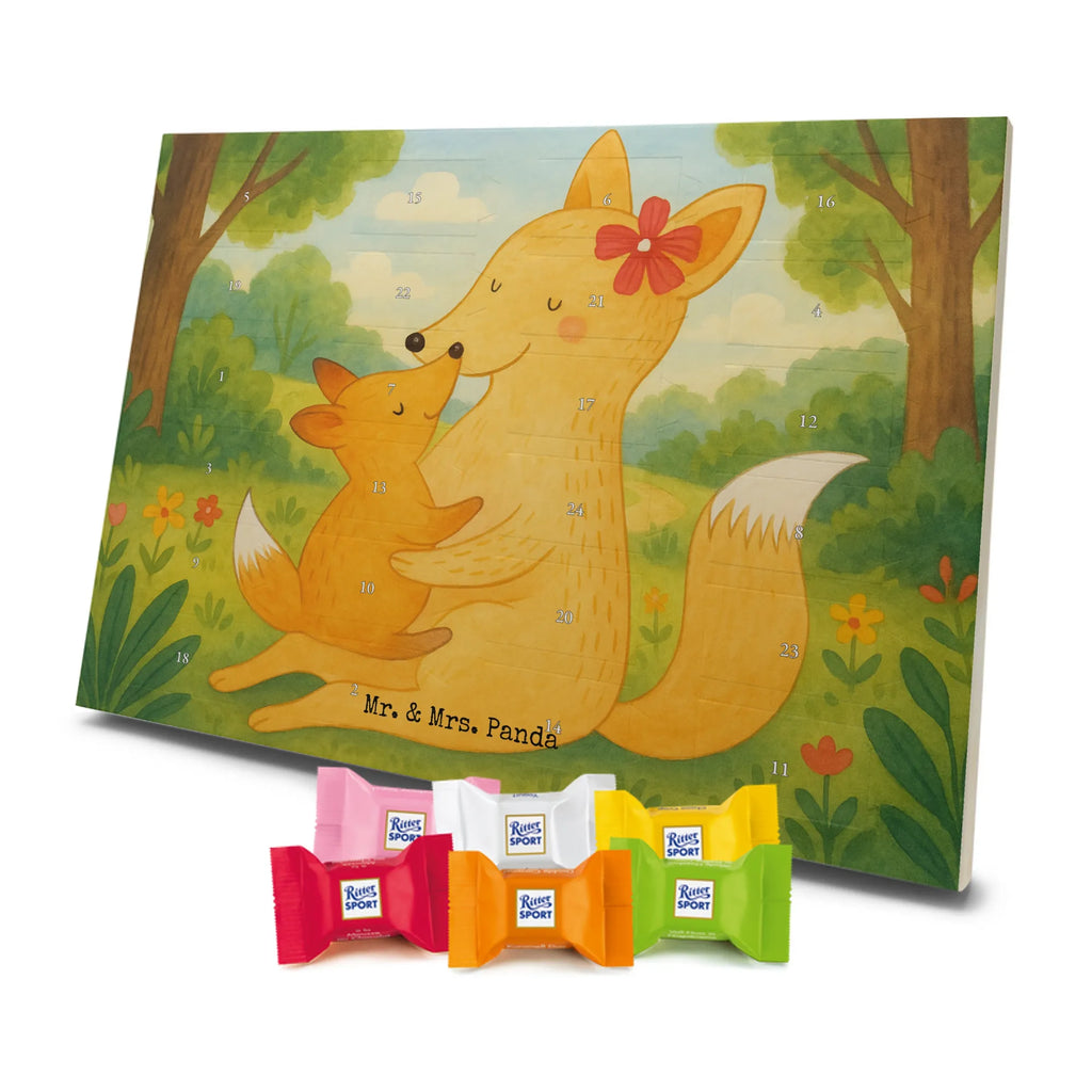 Chocolate advent calendar Fox mummy Design Father's Day, Mother's Day, best daughter, favourite daughter, daughter, mother, present