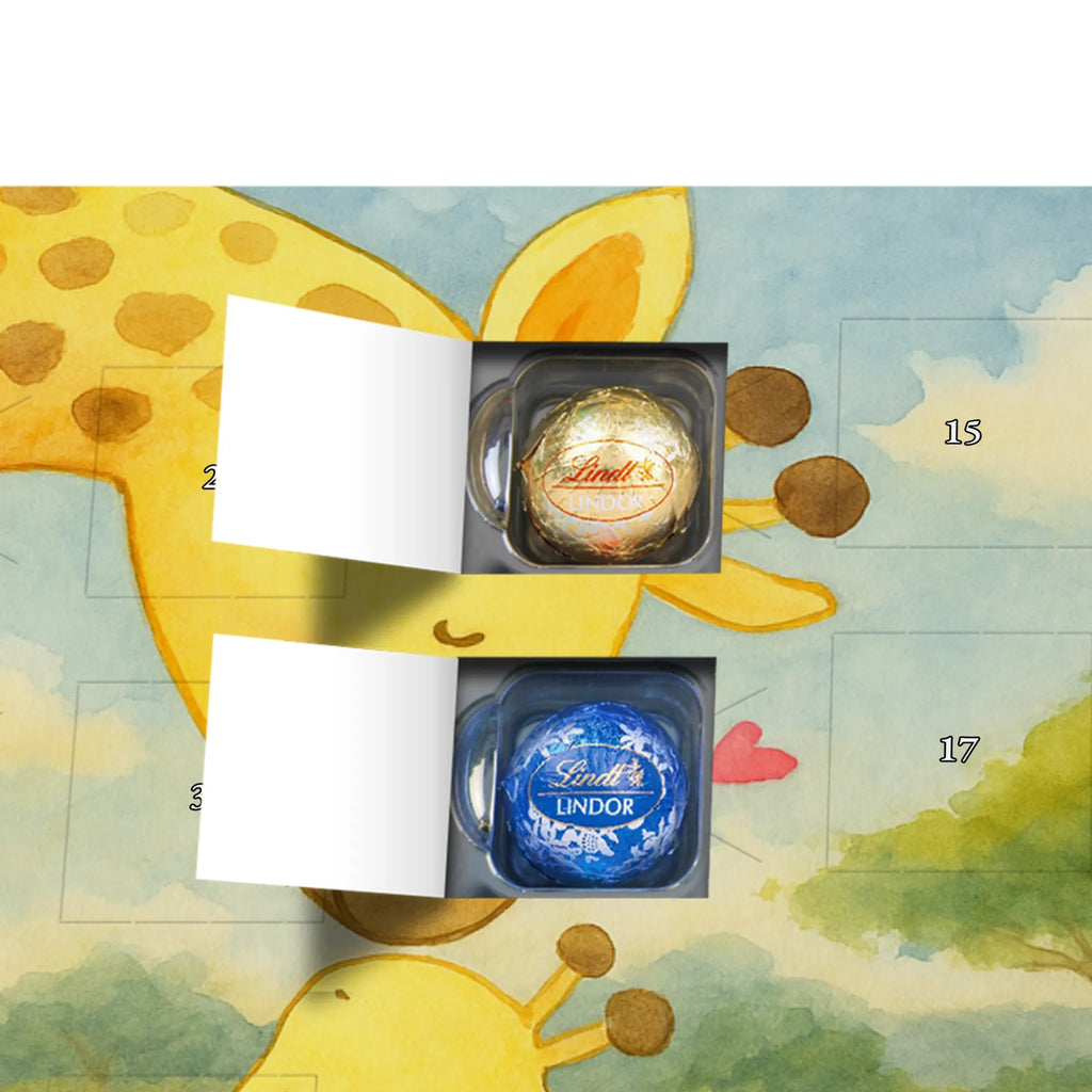 Chocolate advent calendar giraffe child Design Africa, mum, favourite person, child, son, daughter, mother