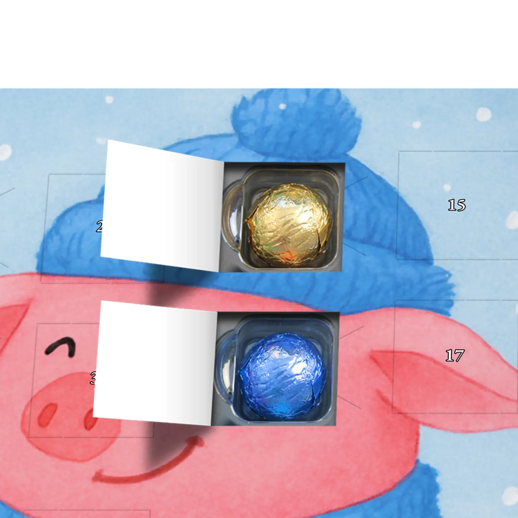 Chocolate advent calendar piggy Mulled wine Design Christmas time, snow, mulled wine, Christmas market, drunk, saying