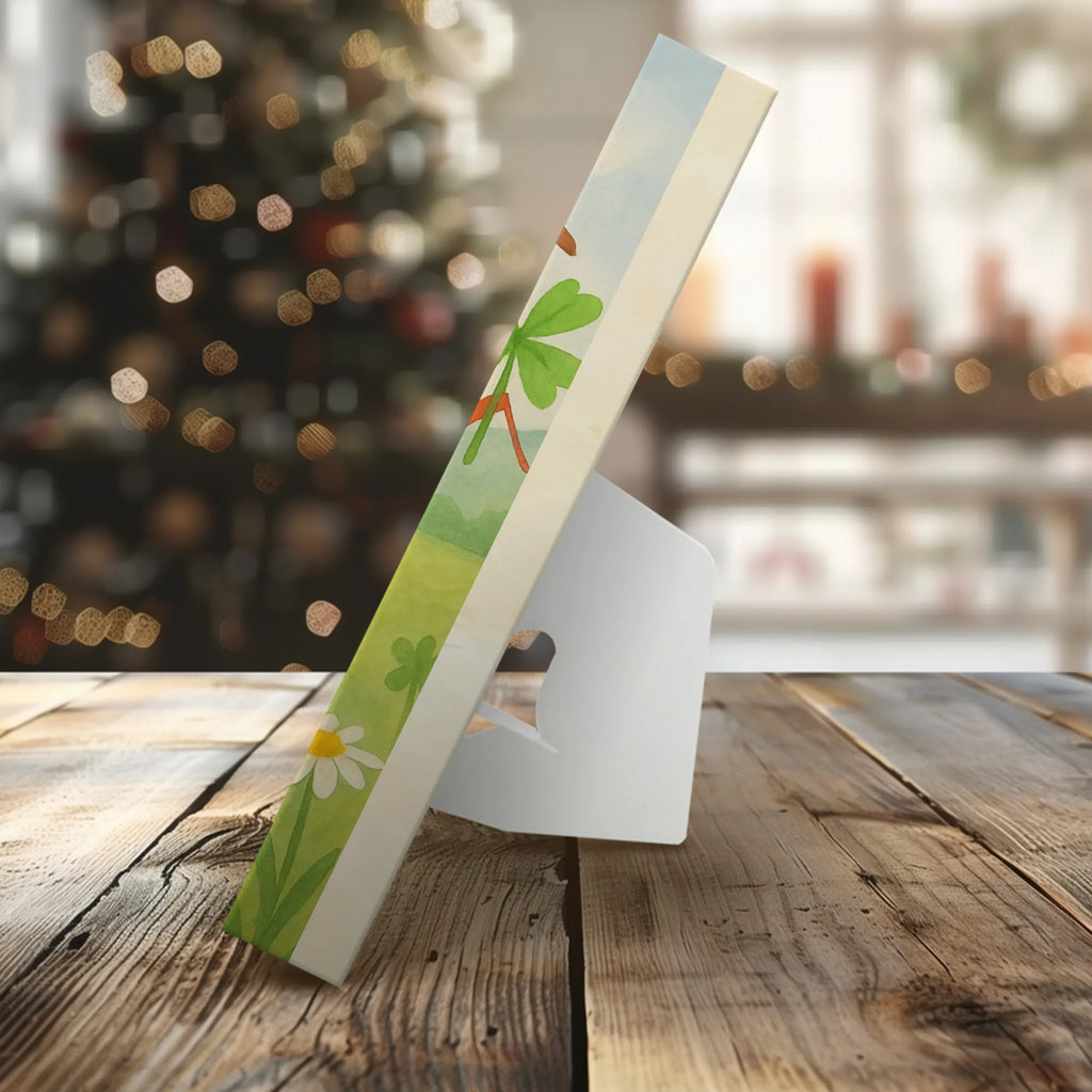 Chocolate advent calendar bumblebees shamrock Design card, gift ideas, gifts, small animals, cute, cute animal motives, hand drawn, funny sayings, good mood, special gifts, animal lover, bumblebee, saying happy, saying positive, saying beautiful, bee decoration, be happy, become happy