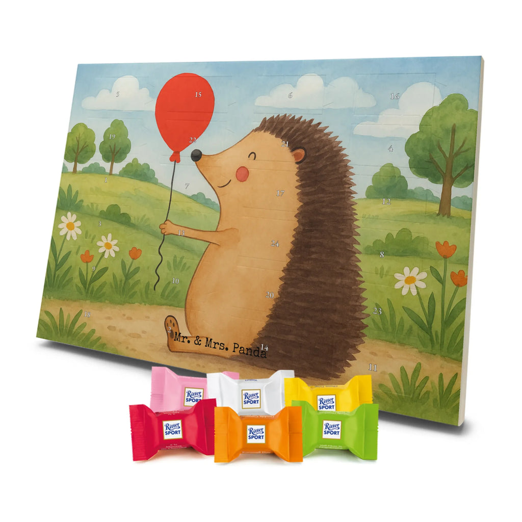 Chocolate advent calendar Hedgehog balloon Design card, gift ideas, gifts, small animals, cute, cute animal motives, hand drawn, funny sayings, good mood, special gifts, animal lover, Balloon, Birthday, Birthday Child