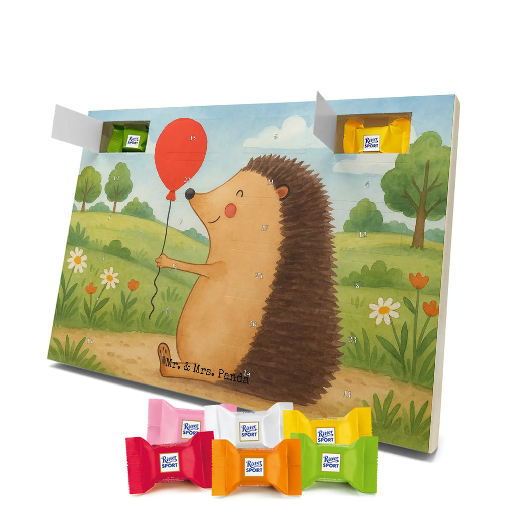 Chocolate advent calendar Hedgehog balloon Design card, gift ideas, gifts, small animals, cute, cute animal motives, hand drawn, funny sayings, good mood, special gifts, animal lover, Balloon, Birthday, Birthday Child
