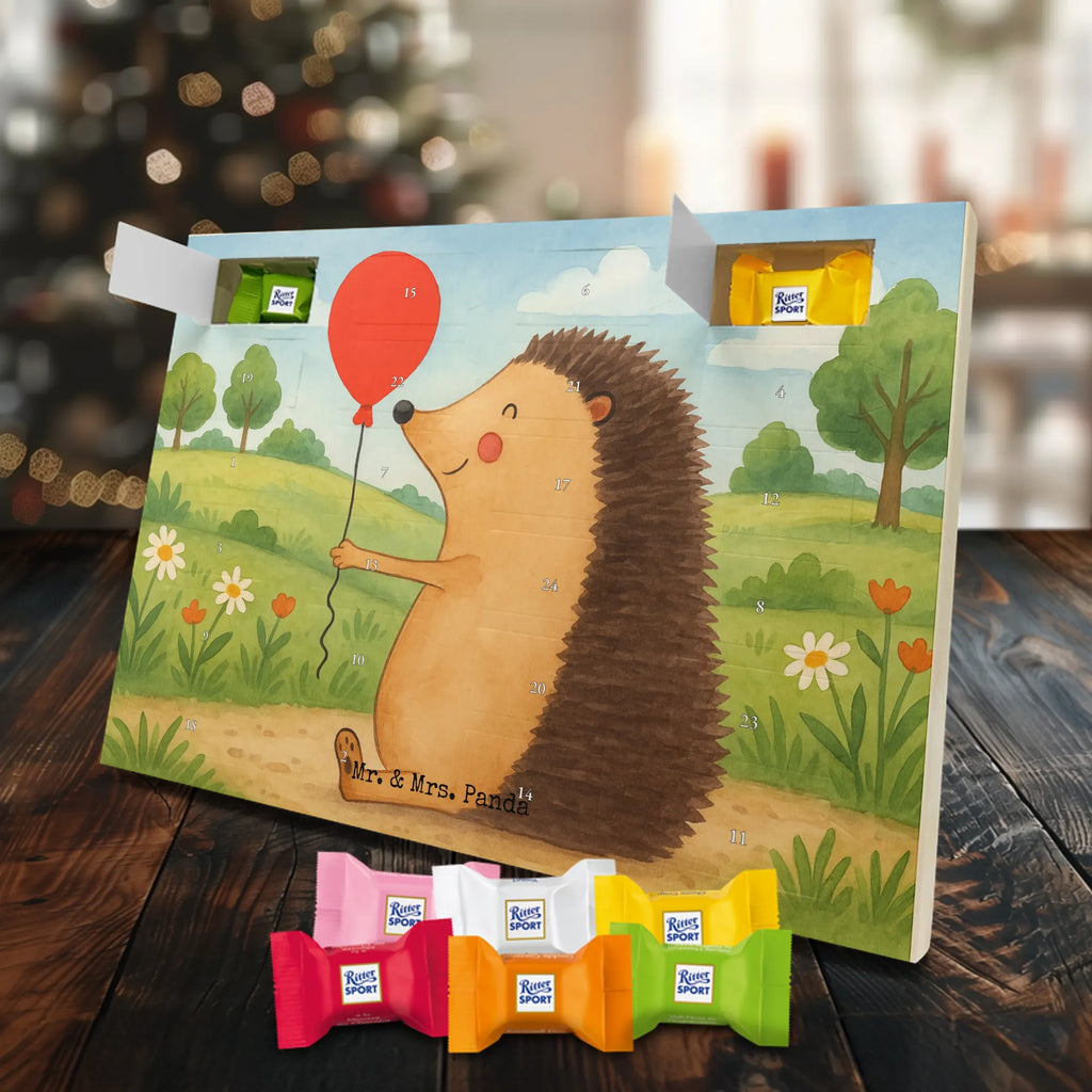 Chocolate advent calendar Hedgehog balloon Design card, gift ideas, gifts, small animals, cute, cute animal motives, hand drawn, funny sayings, good mood, special gifts, animal lover, Balloon, Birthday, Birthday Child
