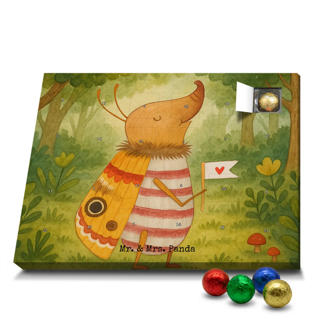 Chocolate advent calendar Moth flag Design card, gift ideas, gifts, small animals, cute, cute animal motives, hand drawn, funny sayings, good mood, special gifts, animal lover, Kitchen decoration, How much does the world cost, Moth, Beetle, Saying funny
