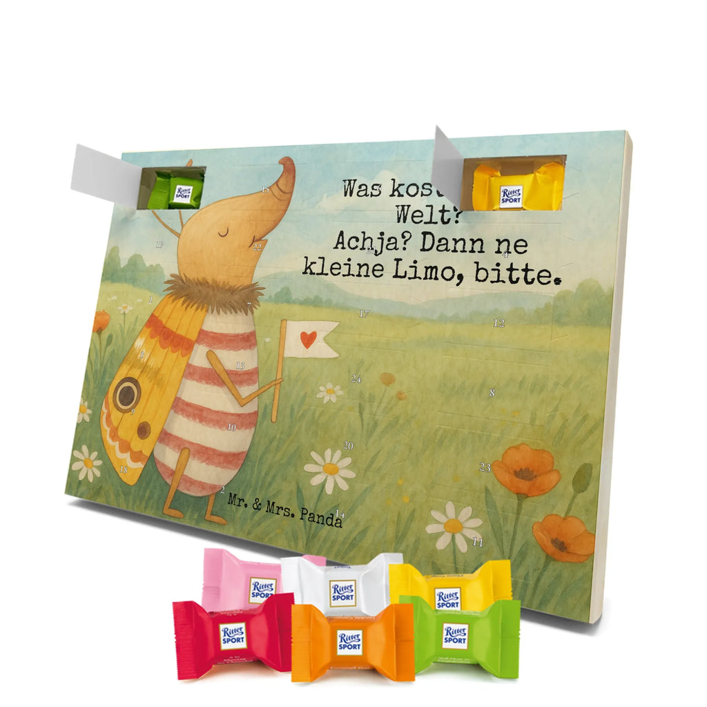 Chocolate advent calendar Moth flag Design card, gift ideas, gifts, small animals, cute, cute animal motives, hand drawn, funny sayings, good mood, special gifts, animal lover, Kitchen decoration, How much does the world cost, Moth, Beetle, Saying funny