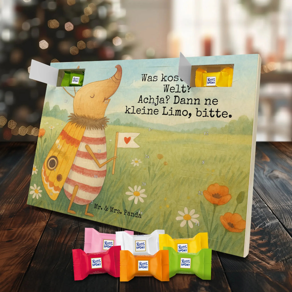 Chocolate advent calendar Moth flag Design card, gift ideas, gifts, small animals, cute, cute animal motives, hand drawn, funny sayings, good mood, special gifts, animal lover, Kitchen decoration, How much does the world cost, Moth, Beetle, Saying funny