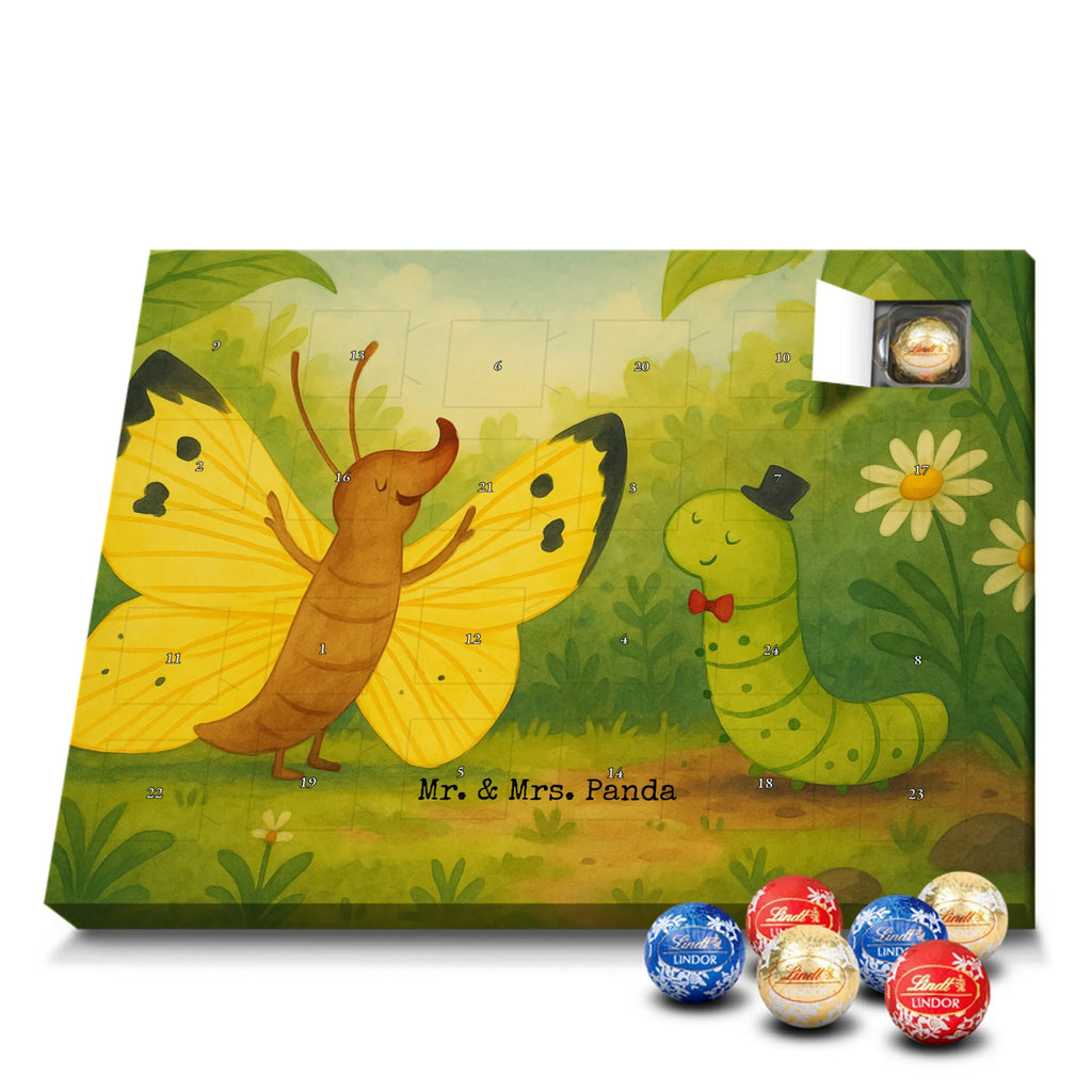 Chocolate advent calendar Caterpillar butterfly Design card, gift ideas, gifts, small animals, cute, cute animal motives, hand drawn, funny sayings, good mood, special gifts, animal lover, development, Caterpillar, butterfly, lemon butterfly, growing up, cocoon, hat, beauty