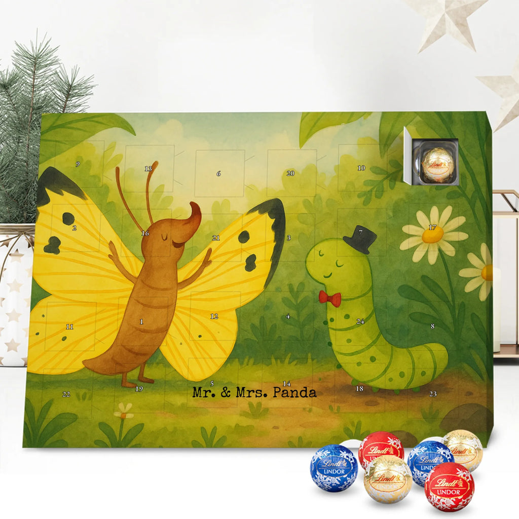 Chocolate advent calendar Caterpillar butterfly Design card, gift ideas, gifts, small animals, cute, cute animal motives, hand drawn, funny sayings, good mood, special gifts, animal lover, development, Caterpillar, butterfly, lemon butterfly, growing up, cocoon, hat, beauty