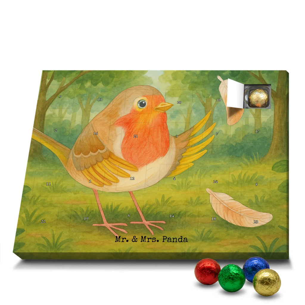 Chocolate advent calendar robin feathers Design card, gift ideas, gifts, small animals, cute, cute animal motives, hand drawn, funny sayings, good mood, special gifts, animal lover, bird, slogan courage, flying, motivation pictures, robin, motivation slogans, slogan motivation