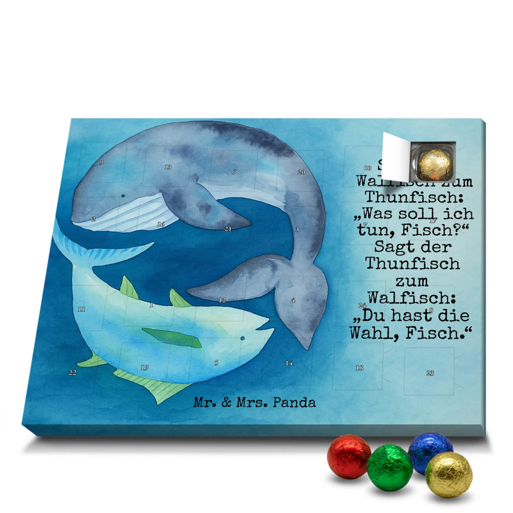 Chocolate advent calendar whale tuna Design card, gift ideas, gifts, small animals, cute, cute animal motives, hand drawn, funny sayings, good mood, special gifts, animal lover, tuna, word joke funny, choice, joke, saying funny, flat joke, whale, flat joke gift, saying of the day