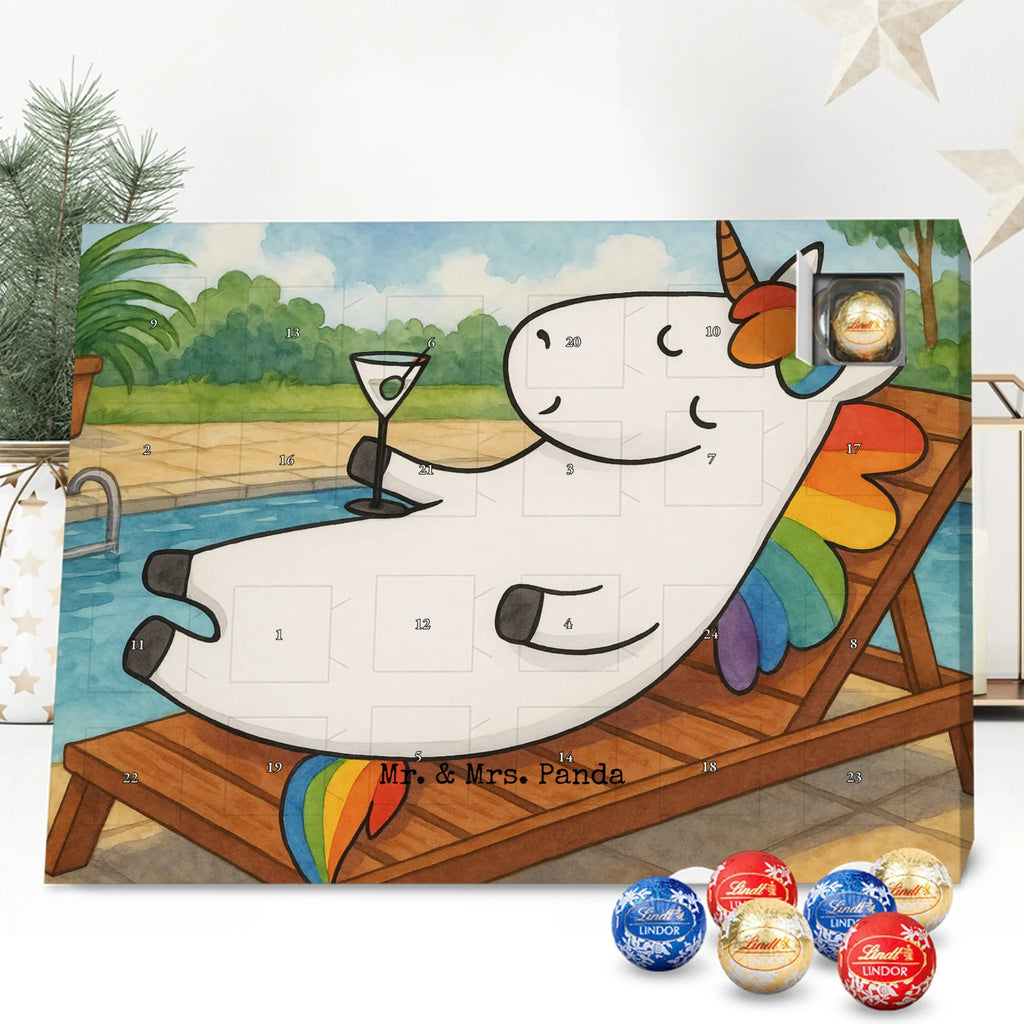 Chocolate advent calendar unicorn cocktail Design girlfriend present, girlfriend gift, birthday, fun, champagne, celebrating