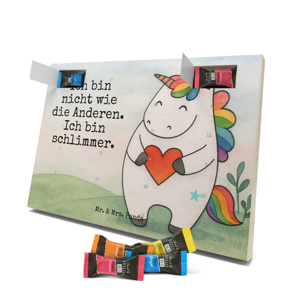 Chocolate advent calendar unicorn Heart Design different, heart, girlfriend present, girlfriend gift, bad girl, evil