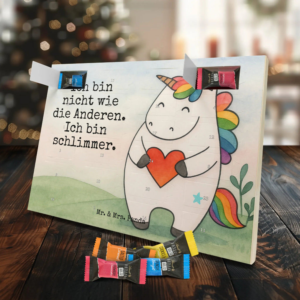 Chocolate advent calendar unicorn Heart Design different, heart, girlfriend present, girlfriend gift, bad girl, evil
