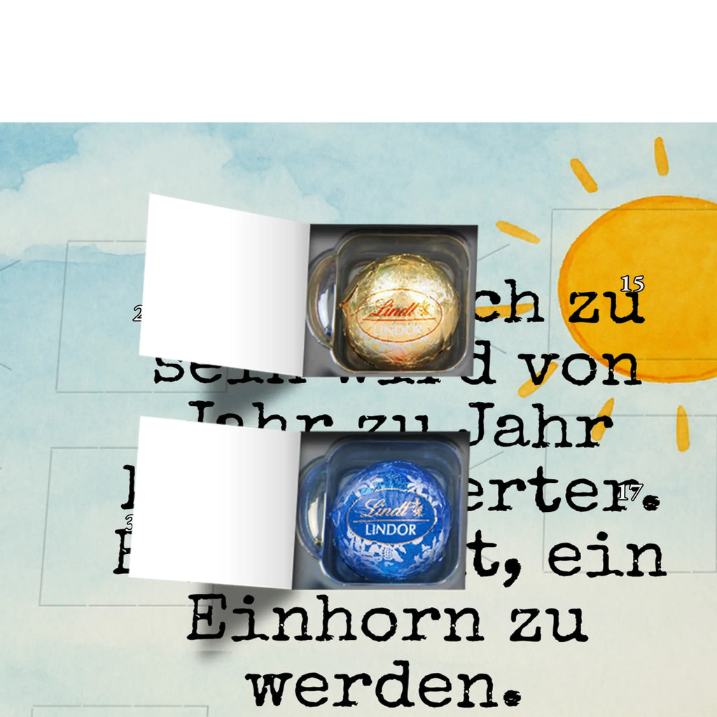 Chocolate advent calendar unicorn Suitcase Design adventure, suitcase, travel, holiday present, luggage, traveler gift