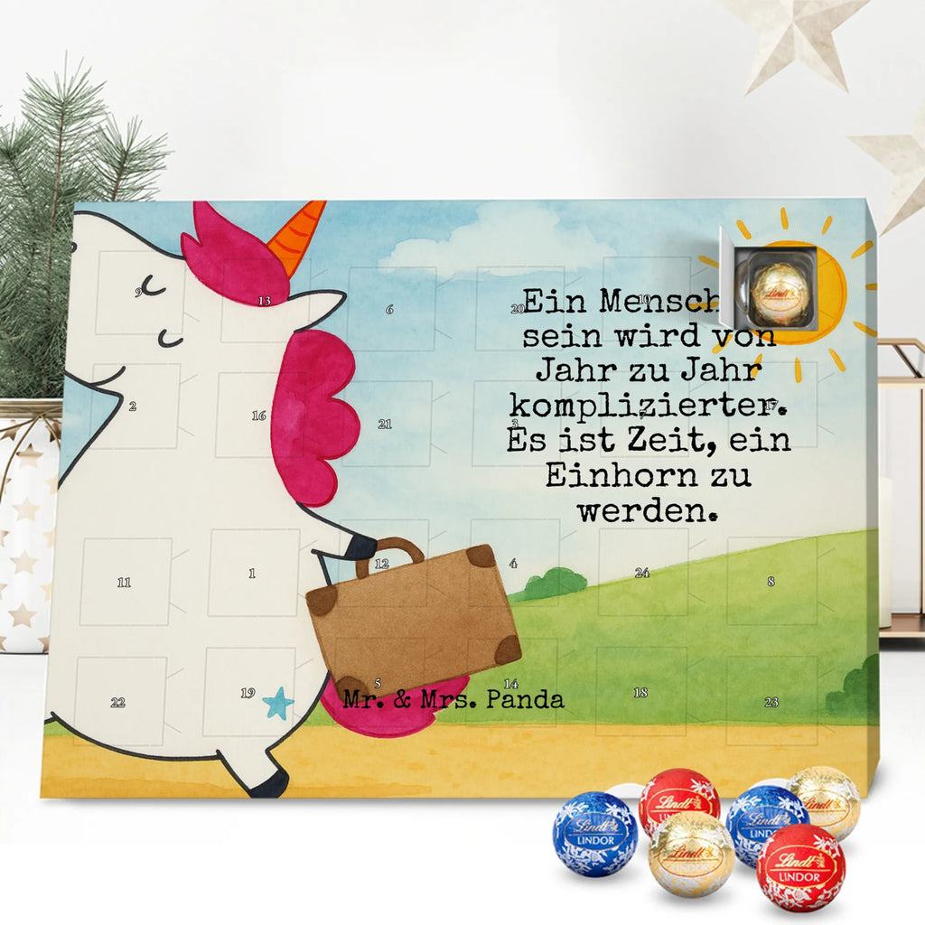 Chocolate advent calendar unicorn Suitcase Design adventure, suitcase, travel, holiday present, luggage, traveler gift