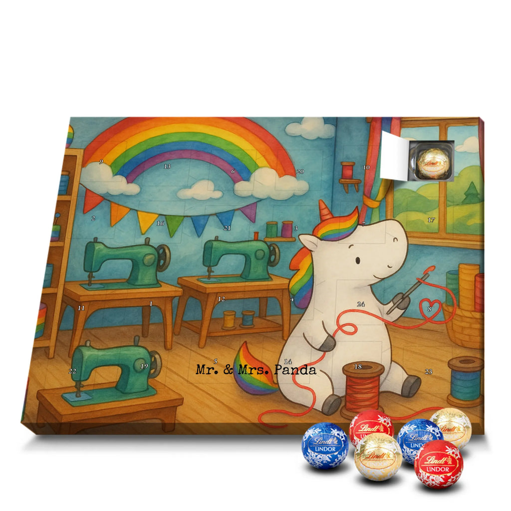 Chocolate advent calendar unicorn seamstress Design seamstress present, knitting, sew, sewing room, girlfriend, crochet, tinkering, seamstress gift