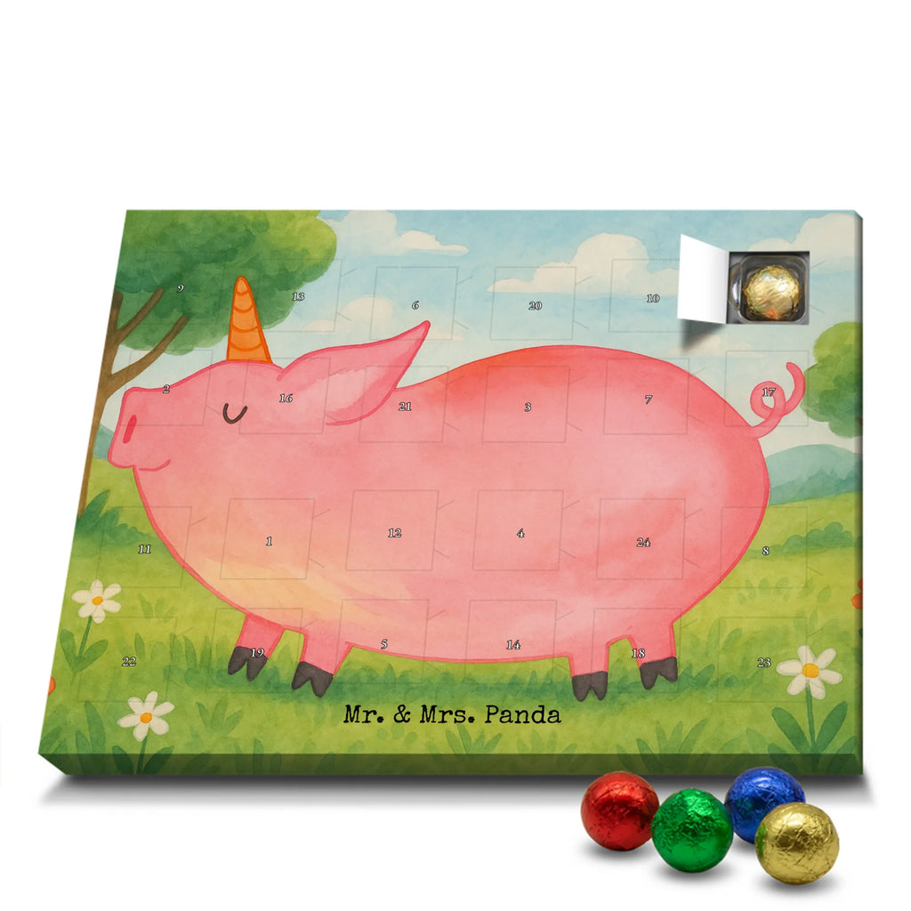 Chocolate advent calendar unicorn Pig Design Funny saying, pigcorn, piggycorn, girlfriend gift