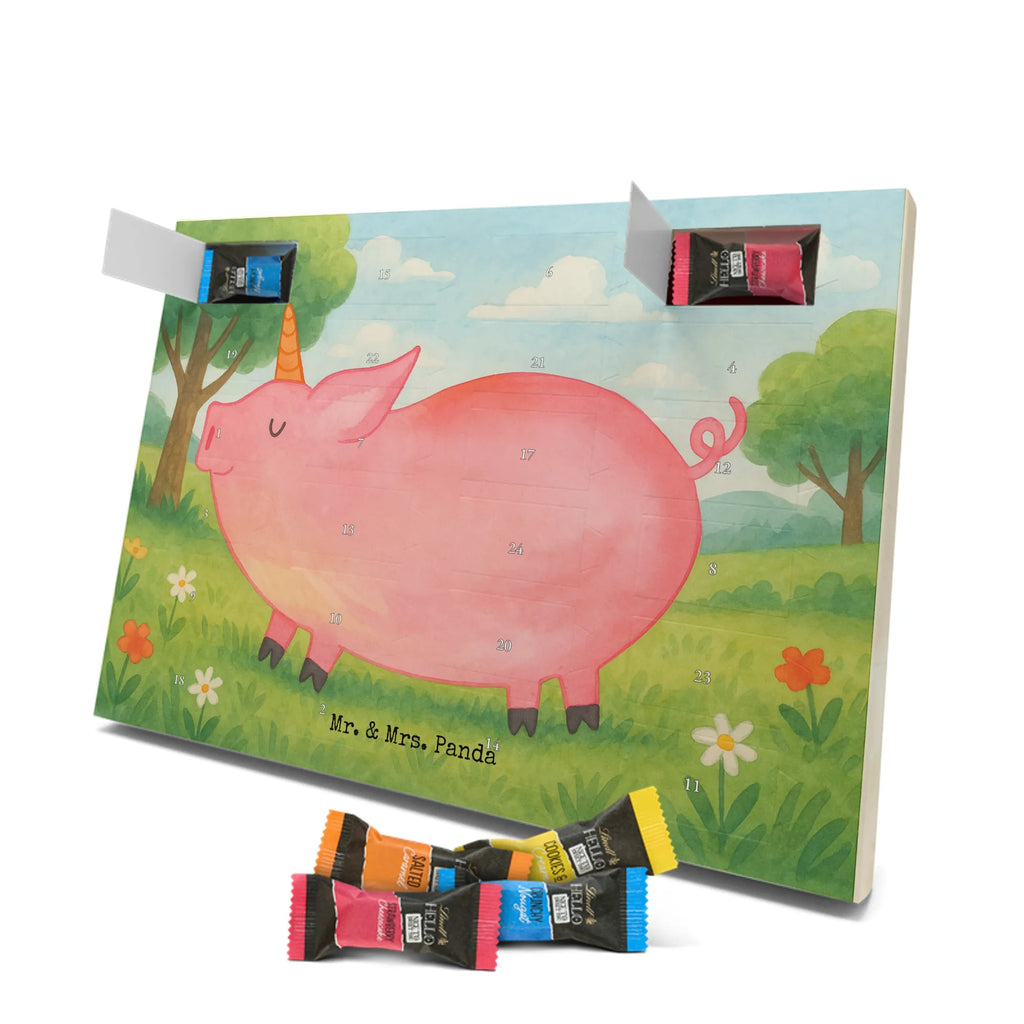 Chocolate advent calendar unicorn Pig Design Funny saying, pigcorn, piggycorn, girlfriend gift