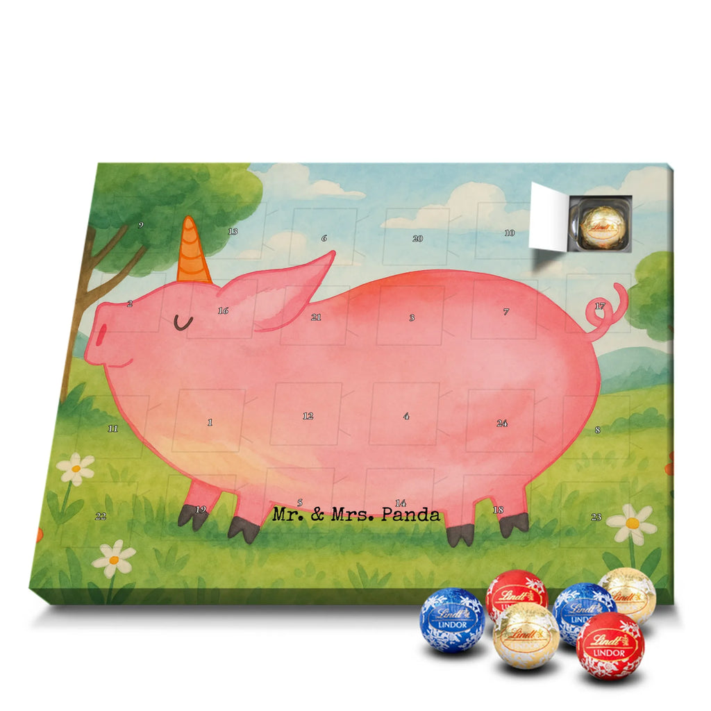 Chocolate advent calendar unicorn Pig Design Funny saying, pigcorn, piggycorn, girlfriend gift
