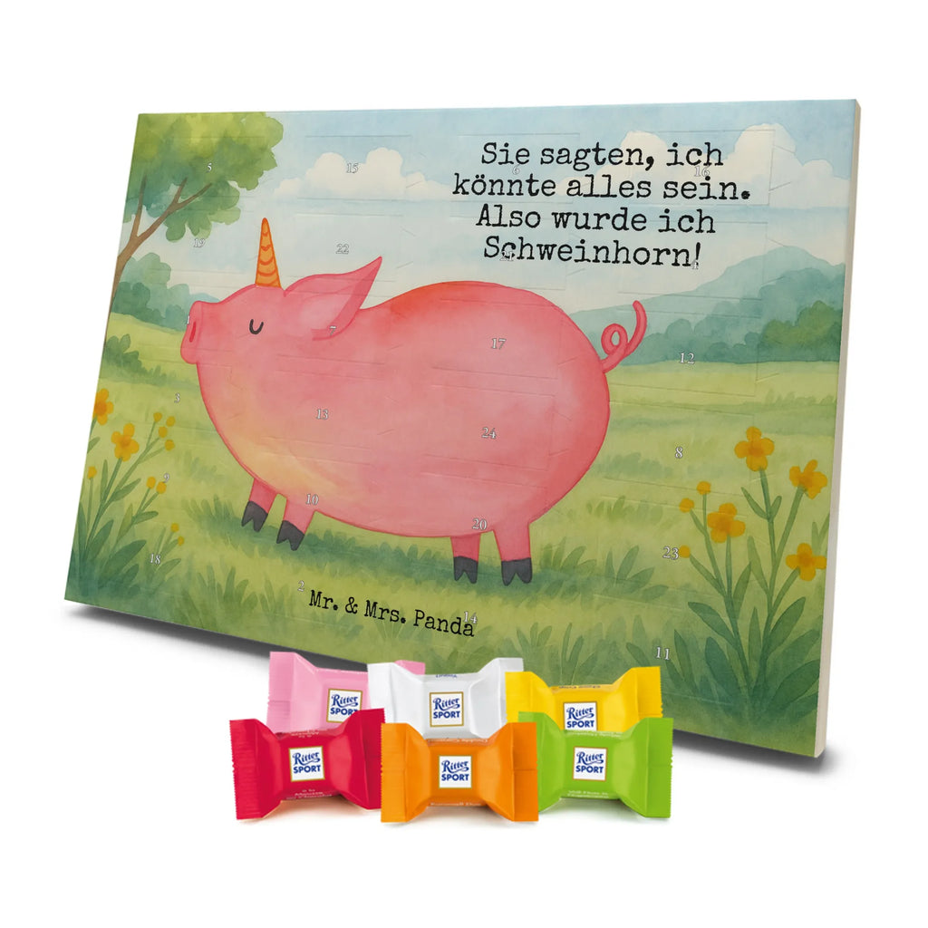 Chocolate advent calendar unicorn Pig Design Funny saying, pigcorn, piggycorn, girlfriend gift