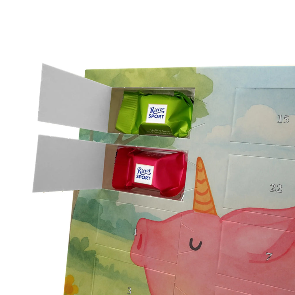 Chocolate advent calendar unicorn Pig Design Funny saying, pigcorn, piggycorn, girlfriend gift