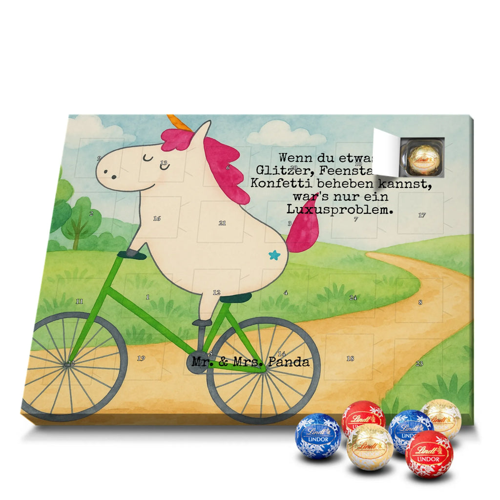 Chocolate advent calendar unicorn cyclist Design wheel, confetti, fairy dust, cycling, present, love affliction, cyclist gift, grief, luxury problem