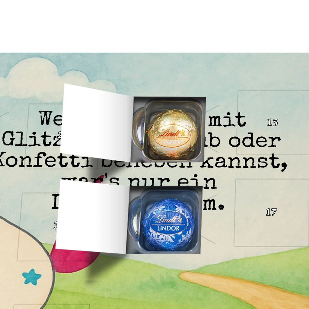 Chocolate advent calendar unicorn cyclist Design wheel, confetti, fairy dust, cycling, present, love affliction, cyclist gift, grief, luxury problem