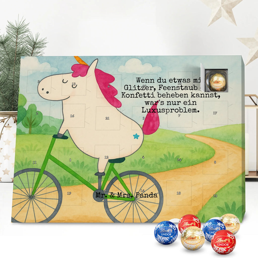 Chocolate advent calendar unicorn cyclist Design wheel, confetti, fairy dust, cycling, present, love affliction, cyclist gift, grief, luxury problem