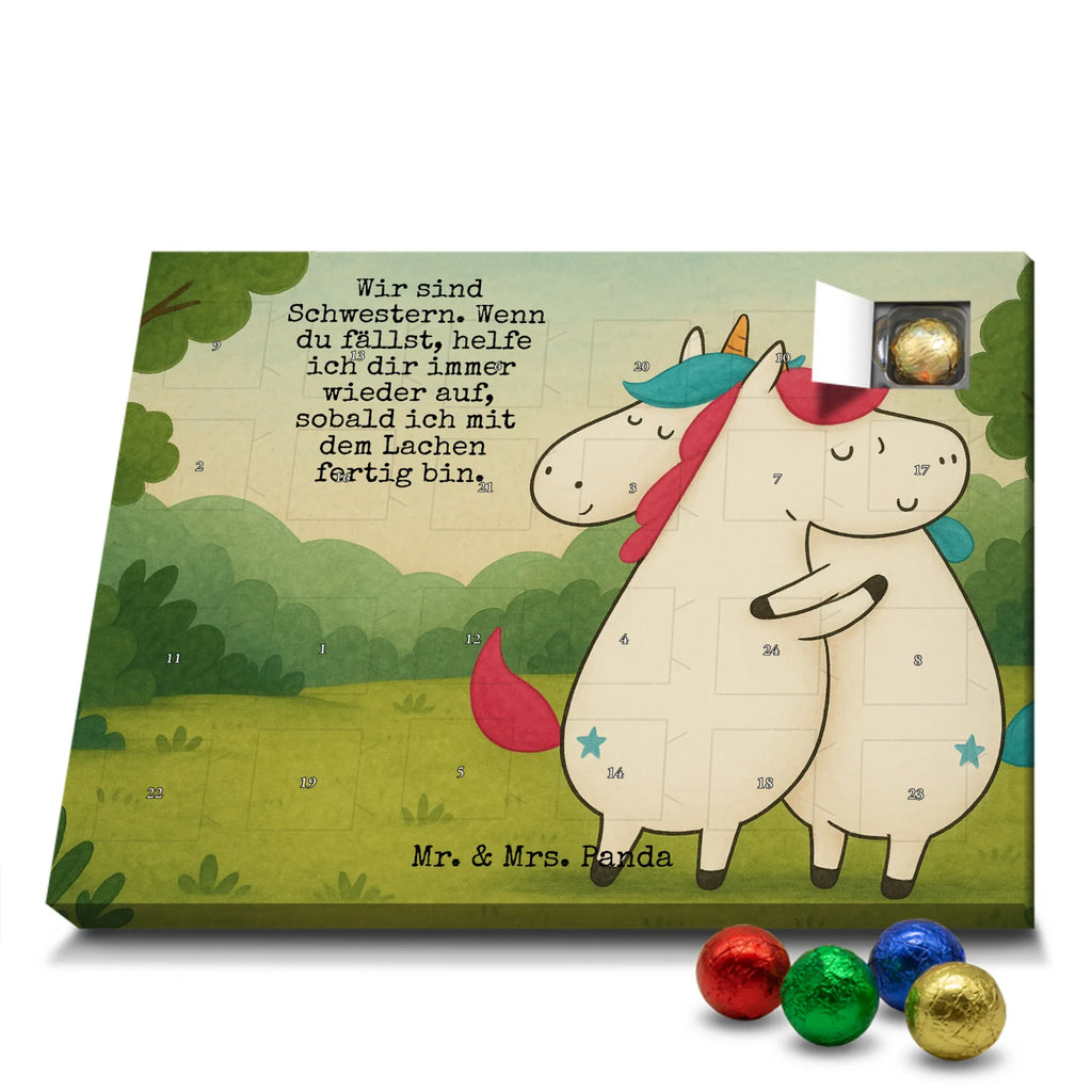 Chocolate advent calendar unicorns Embrace Design Sisters, Siblings, Girlfriends