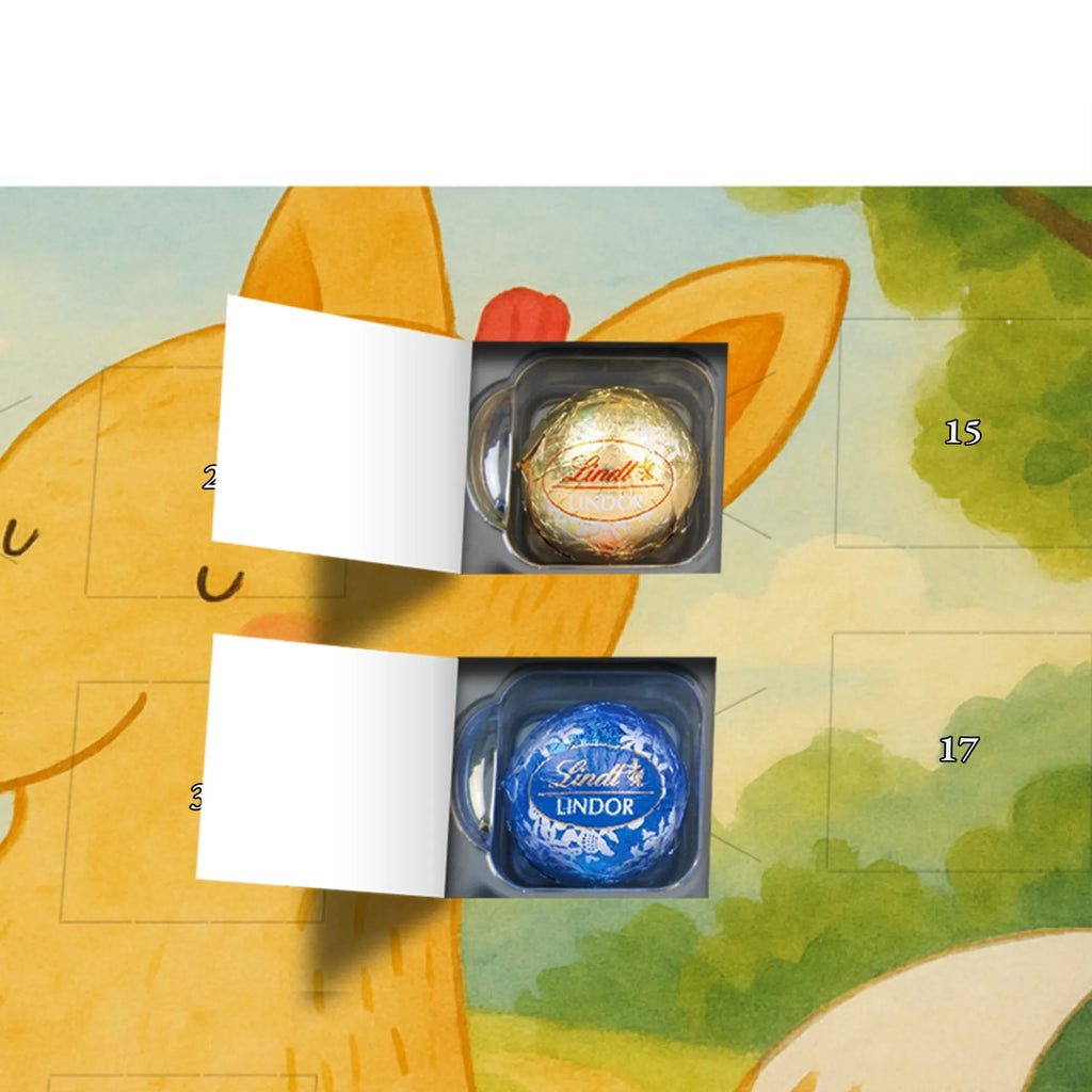 Chocolate advent calendar Fox mummy Design Father's Day, Mother's Day, best daughter, favourite daughter, daughter, mother, present