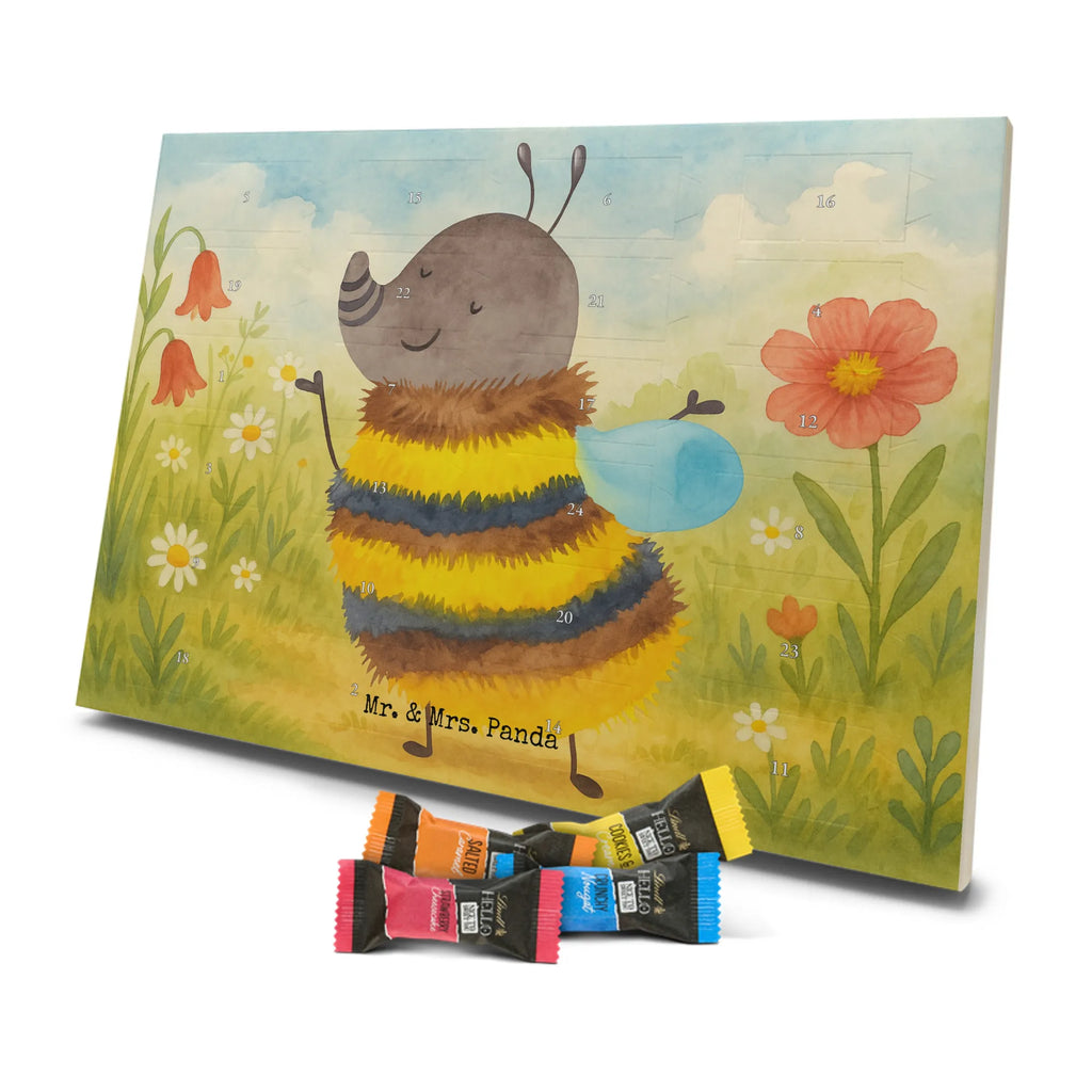 Chocolate advent calendar bumblebee fluffy Design card, gift ideas, gifts, small animals, cute, cute animal motives, hand drawn, funny sayings, good mood, special gifts, animal lover, Flower, Bumblebee, Fluffy, Nature