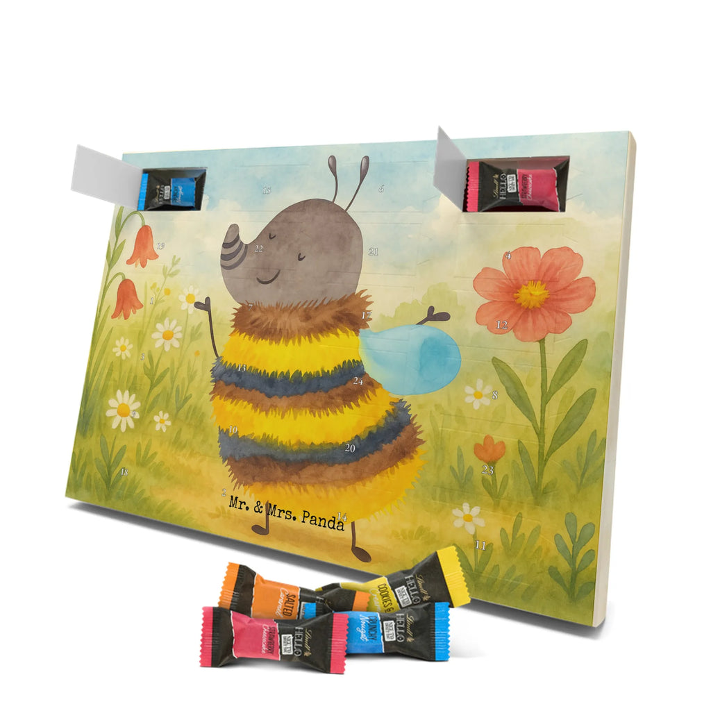 Chocolate advent calendar bumblebee fluffy Design card, gift ideas, gifts, small animals, cute, cute animal motives, hand drawn, funny sayings, good mood, special gifts, animal lover, Flower, Bumblebee, Fluffy, Nature