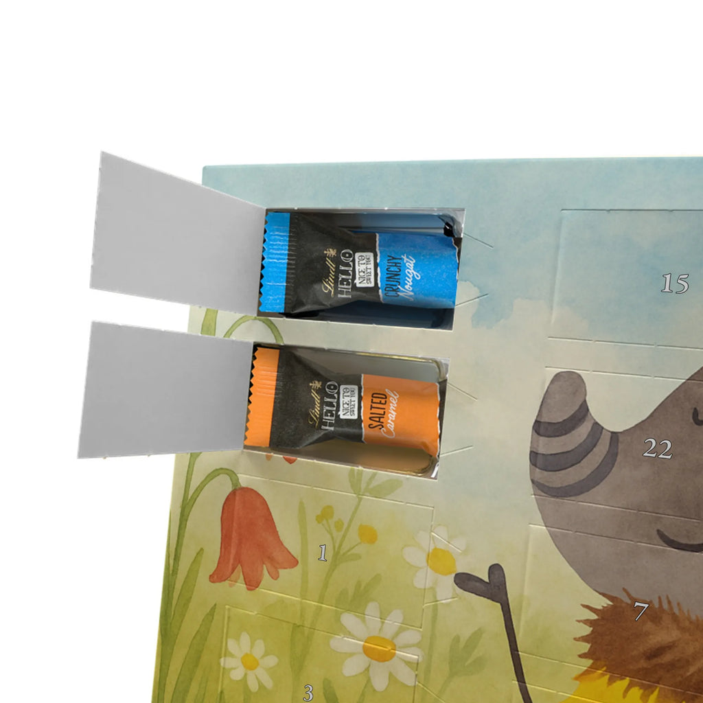 Chocolate advent calendar bumblebee fluffy Design card, gift ideas, gifts, small animals, cute, cute animal motives, hand drawn, funny sayings, good mood, special gifts, animal lover, Flower, Bumblebee, Fluffy, Nature