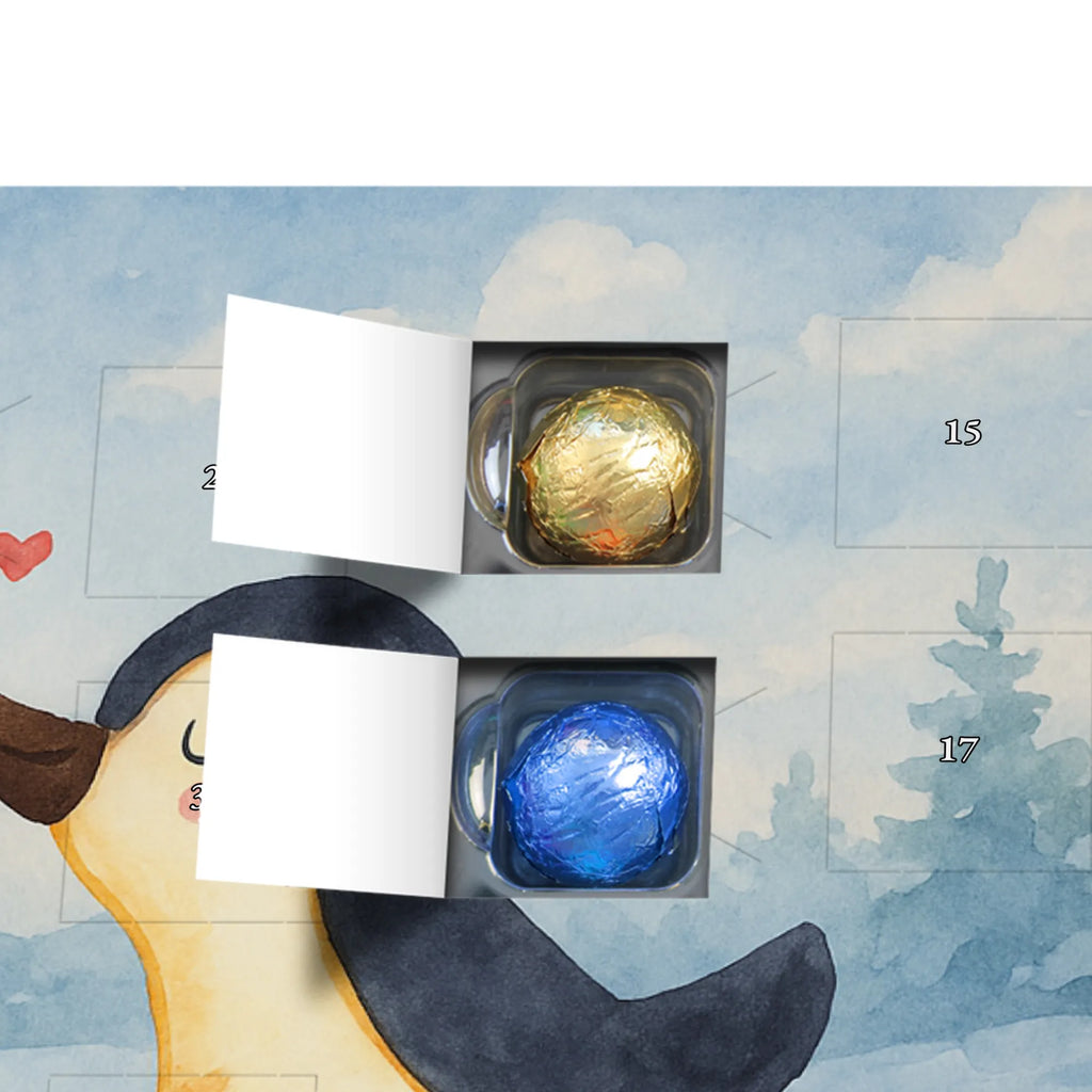 Chocolate advent calendar Penguins in love Design Loving, Two, Together, Marriage, Proposal of marriage, Love gift, gift for her, gift for him, anniversary gift, fiancée, love saying, gift friend, wedding anniversary, proof of love, anniversary, penguins, guest gift, wedding, gift girlfriend, couple. love couple, fiancé, gift anniversary, pair, gift idea, penguin love, pair of penguins