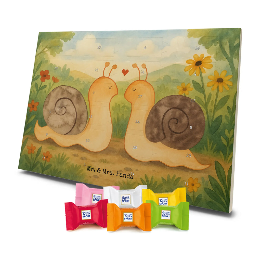 Chocolate advent calendar Snails in love Design Loving, Two, Together, Marriage, Proposal of marriage, Love gift, gift for her, gift for him, anniversary gift