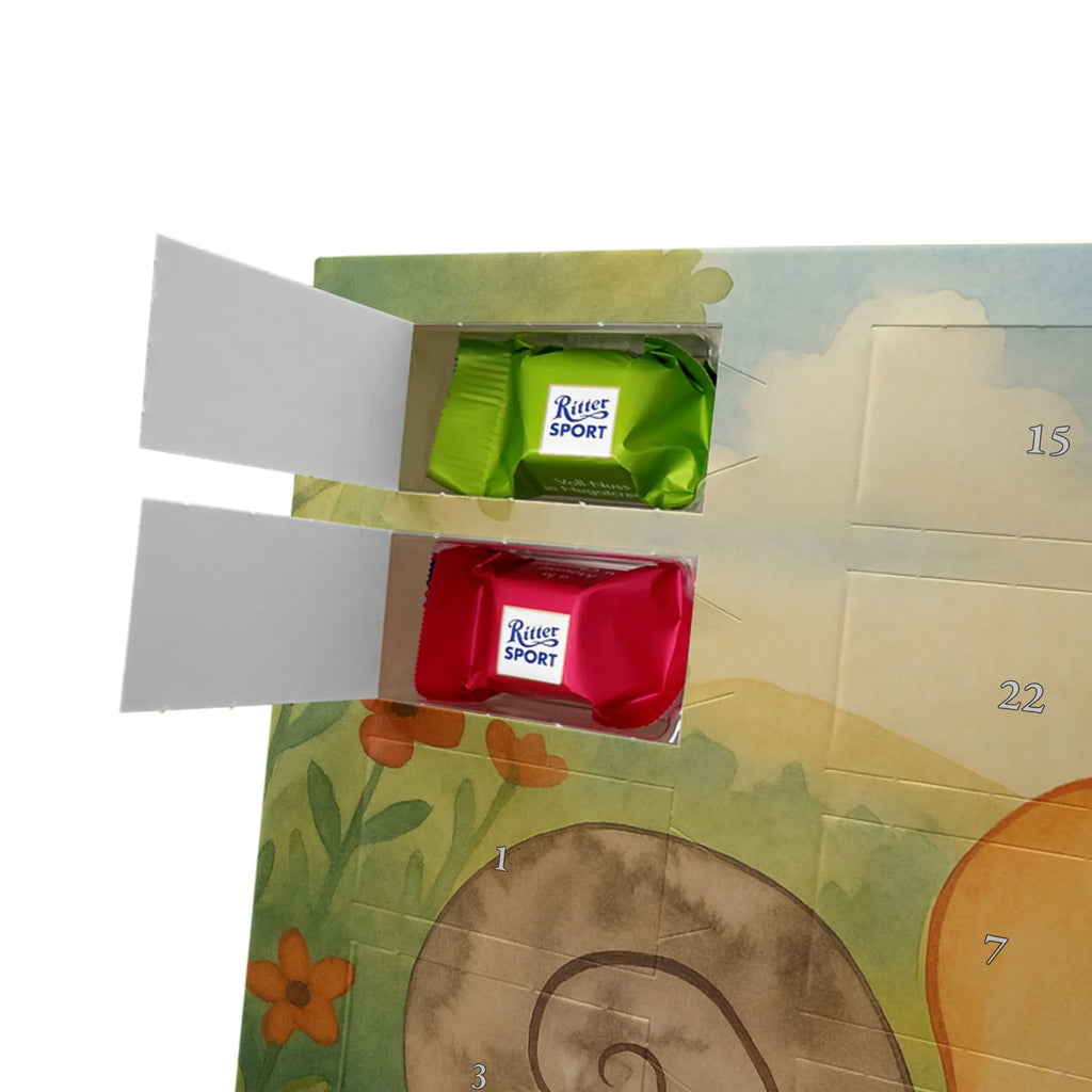 Chocolate advent calendar Snails in love Design Loving, Two, Together, Marriage, Proposal of marriage, Love gift, gift for her, gift for him, anniversary gift