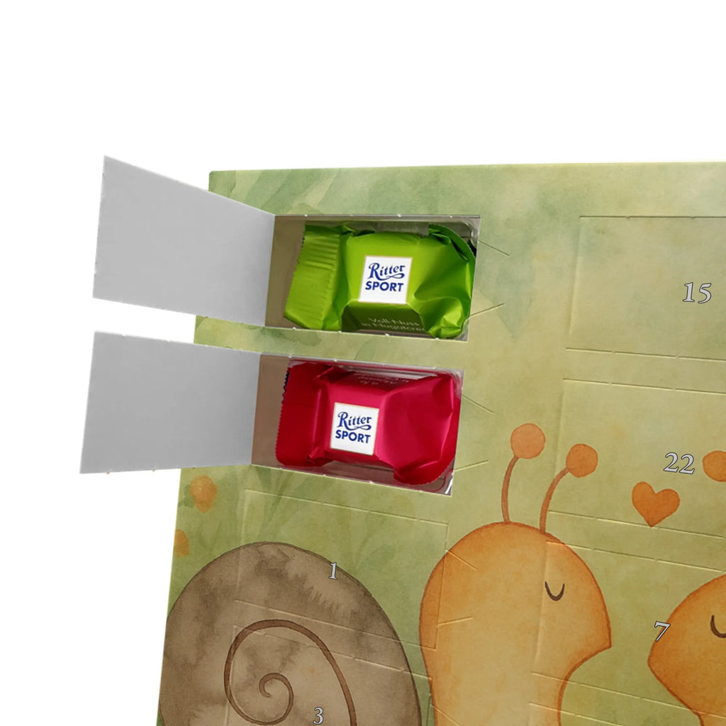 Chocolate advent calendar Snails in love Design Loving, Two, Together, Marriage, Proposal of marriage, Love gift, gift for her, gift for him, anniversary gift