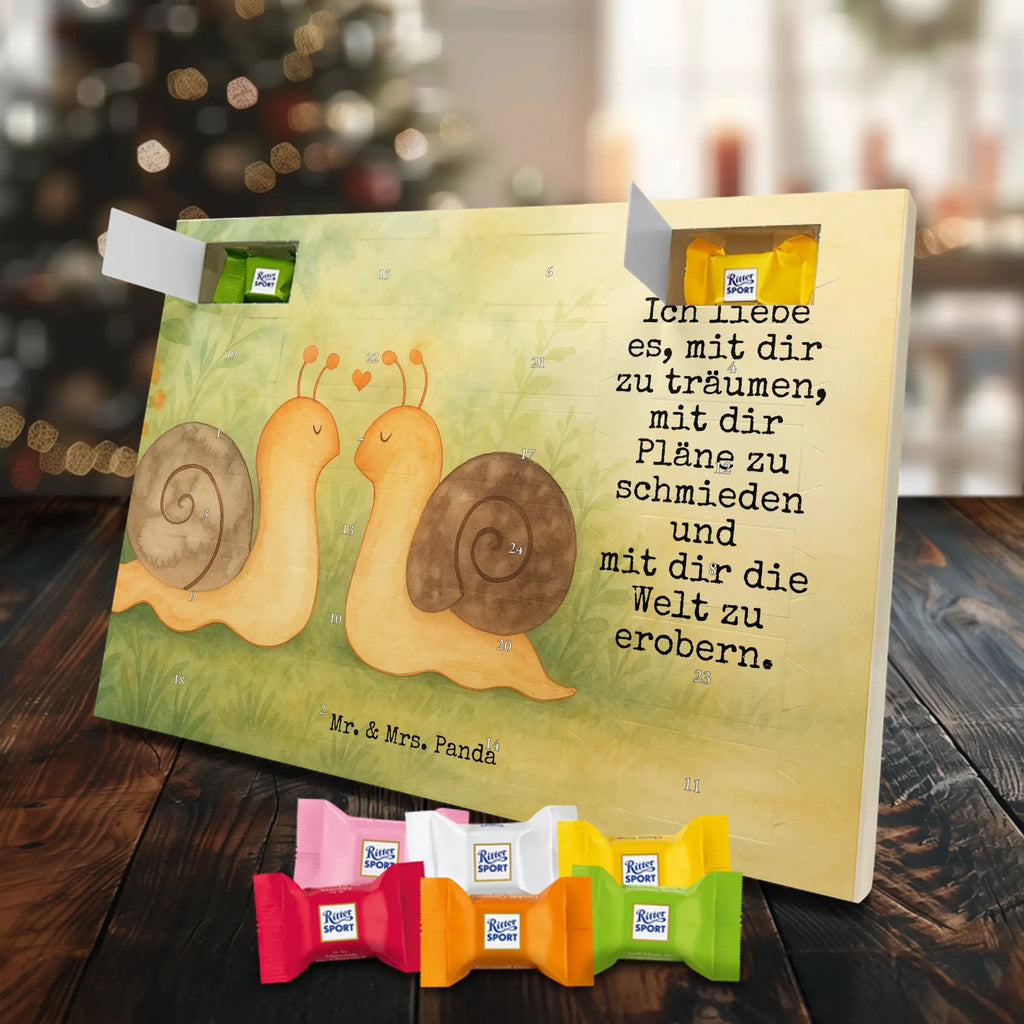 Chocolate advent calendar Snails in love Design Loving, Two, Together, Marriage, Proposal of marriage, Love gift, gift for her, gift for him, anniversary gift
