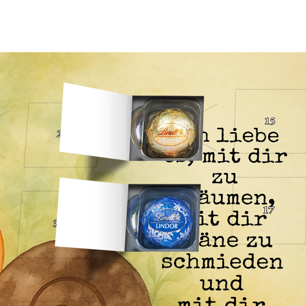 Chocolate advent calendar Snails in love Design Loving, Two, Together, Marriage, Proposal of marriage, Love gift, gift for her, gift for him, anniversary gift