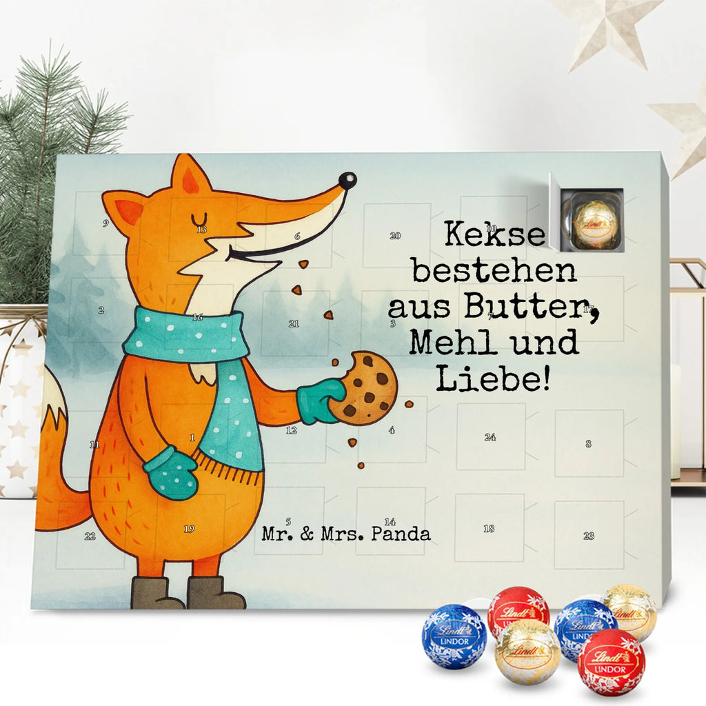 Chocolate advent calendar Fox biscuit Design animal lover, foxes, forest wildlife, clever as a fox, cookies, baking saying, kitchen decoration, christmas time, christmas present