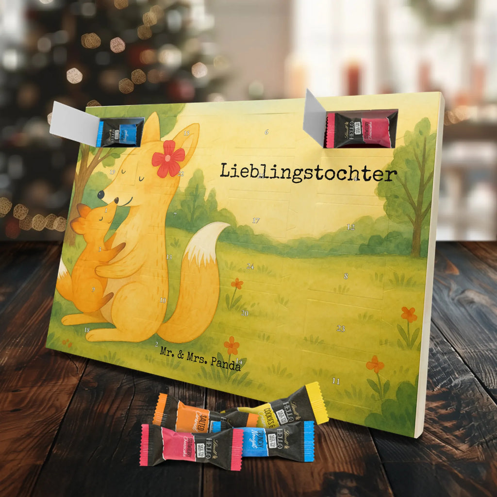 Chocolate advent calendar Fox mummy Design Father's Day, Mother's Day, best daughter, favourite daughter, daughter, mother, present