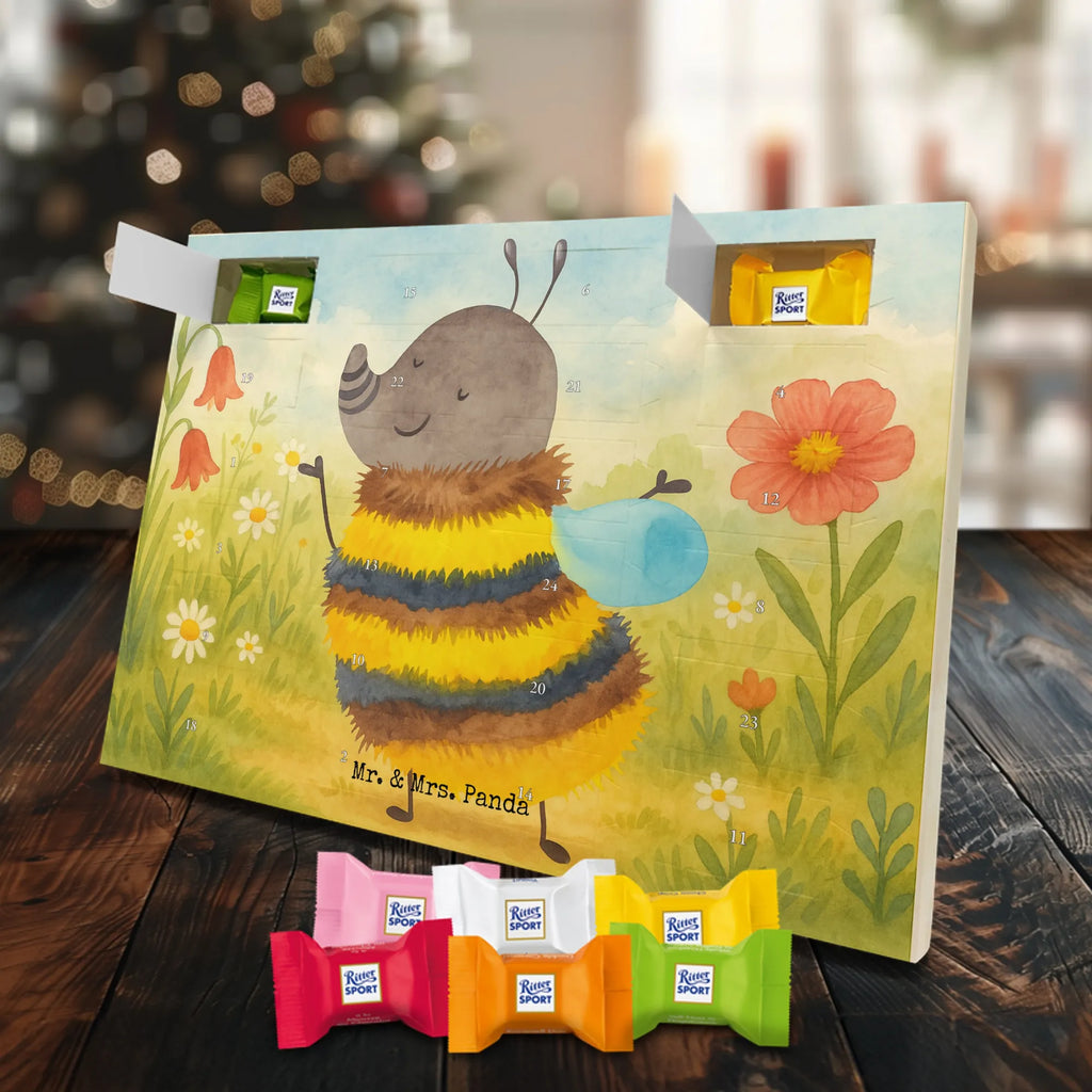 Chocolate advent calendar bumblebee fluffy Design card, gift ideas, gifts, small animals, cute, cute animal motives, hand drawn, funny sayings, good mood, special gifts, animal lover, Flower, Bumblebee, Fluffy, Nature