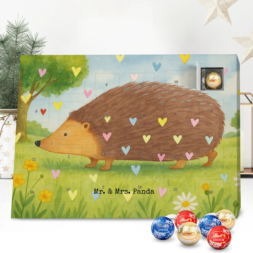 Chocolate advent calendar Hedgehog hearts Design card, gift ideas, gifts, small animals, cute, cute animal motives, hand drawn, funny sayings, good mood, special gifts, animal lover, hearts, trust, kiss, heart