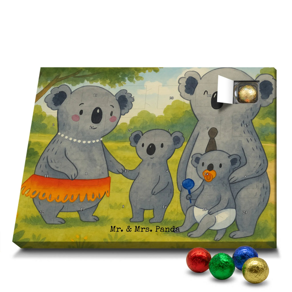 Chocolate advent calendar Koala Family Design Father's Day, Mother's Day, siblings, family life, children