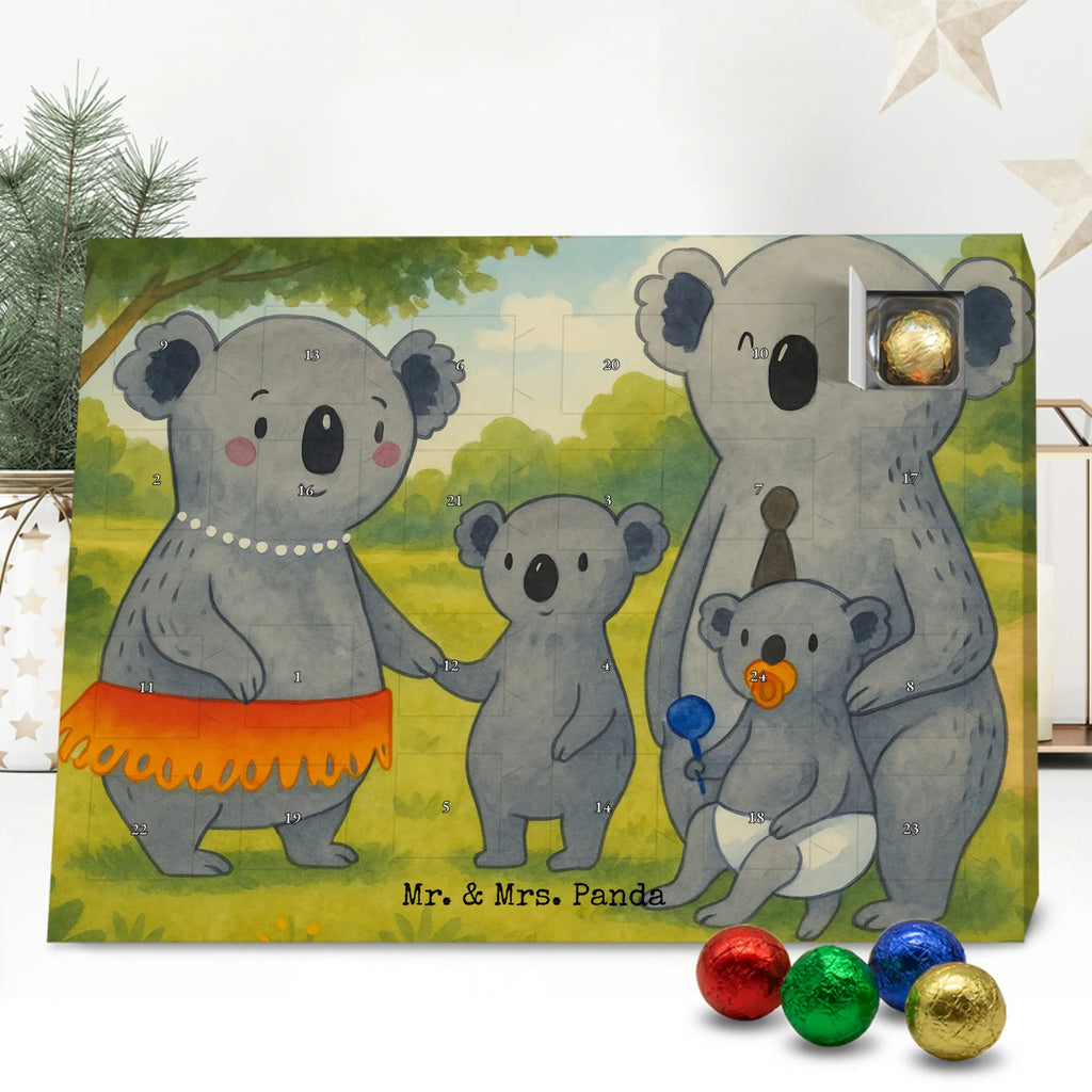 Chocolate advent calendar Koala Family Design Father's Day, Mother's Day, siblings, family life, children