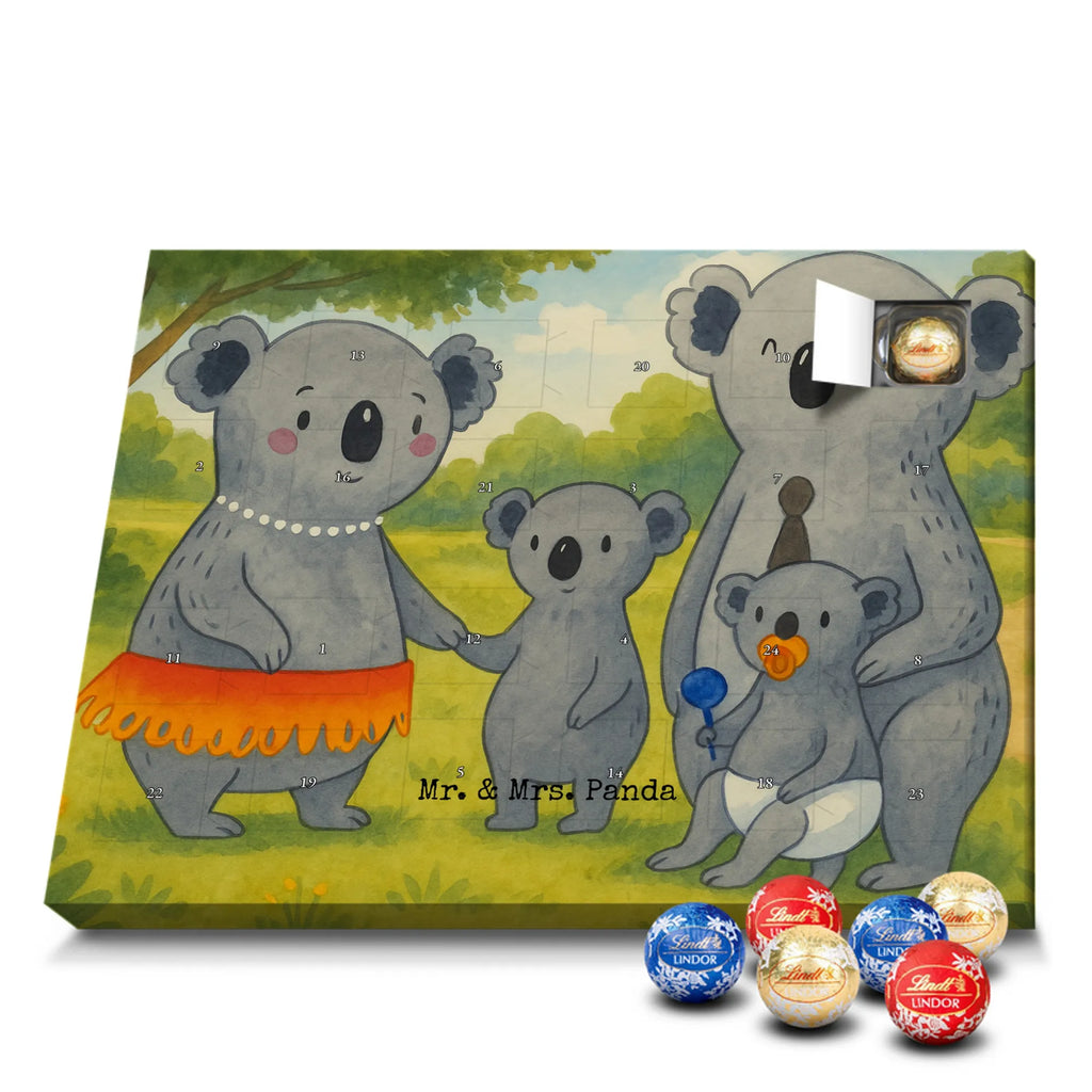 Chocolate advent calendar Koala Family Design Father's Day, Mother's Day, siblings, family life, children