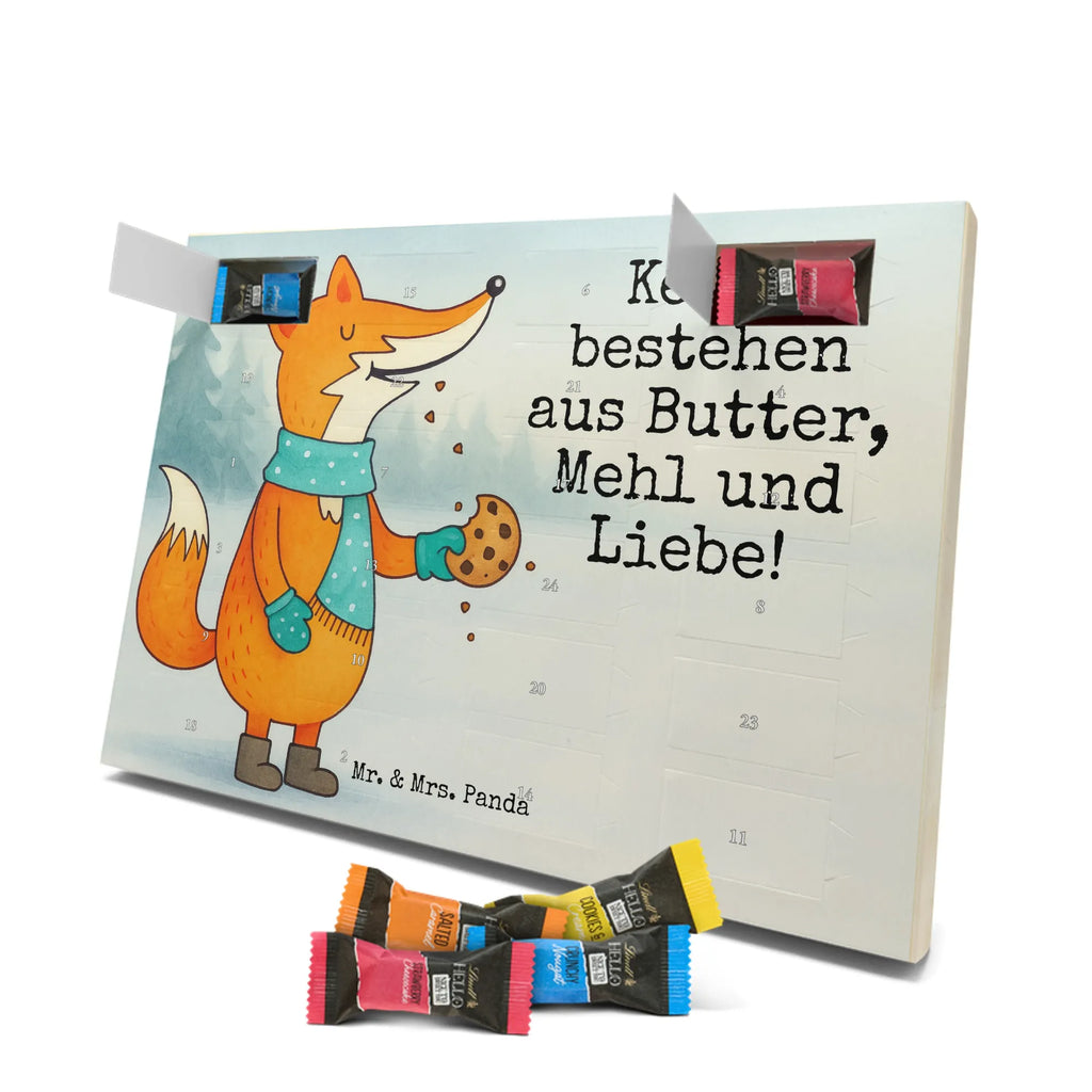 Chocolate advent calendar Fox biscuit Design animal lover, foxes, forest wildlife, clever as a fox, cookies, baking saying, kitchen decoration, christmas time, christmas present