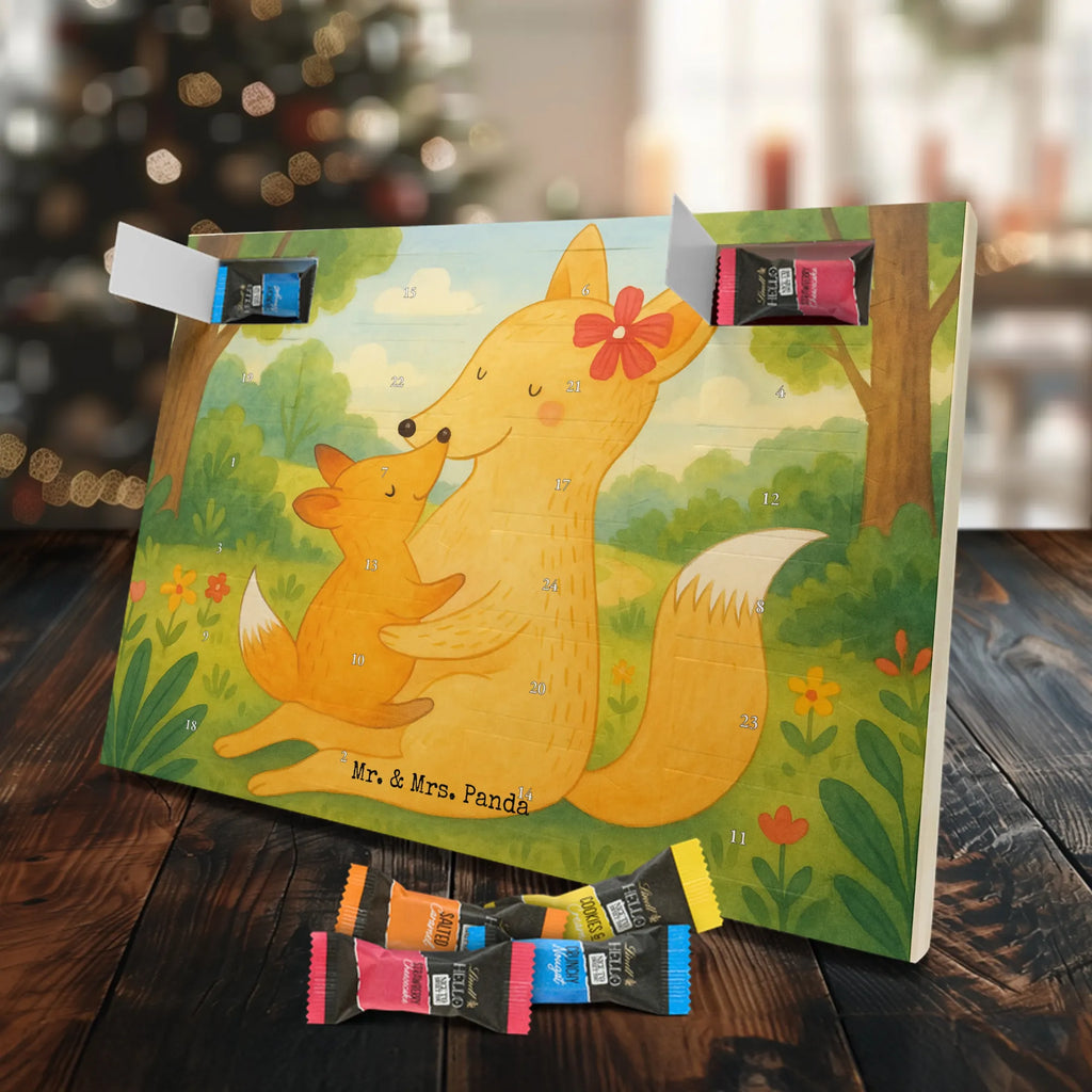 Chocolate advent calendar Fox mummy Design Father's Day, Mother's Day, best daughter, favourite daughter, daughter, mother, present